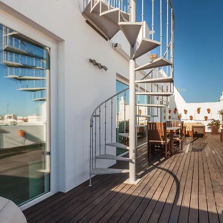 ***** Attic With Impressive Views And Jacuzzi Apartment Cadiz Exterior photo